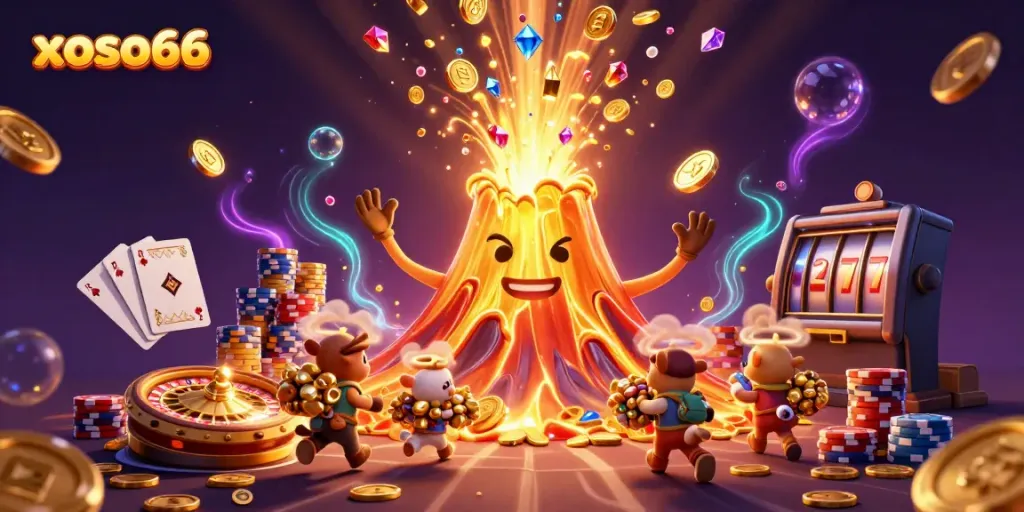 Experience the thrilling eruption of xoso66 with vibrant treasures and casino excitement.