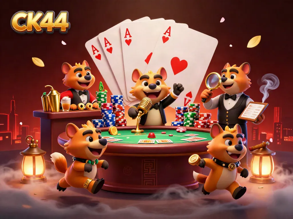 Experience the excitement of ck44 as hyenas entertain at a vibrant casino.