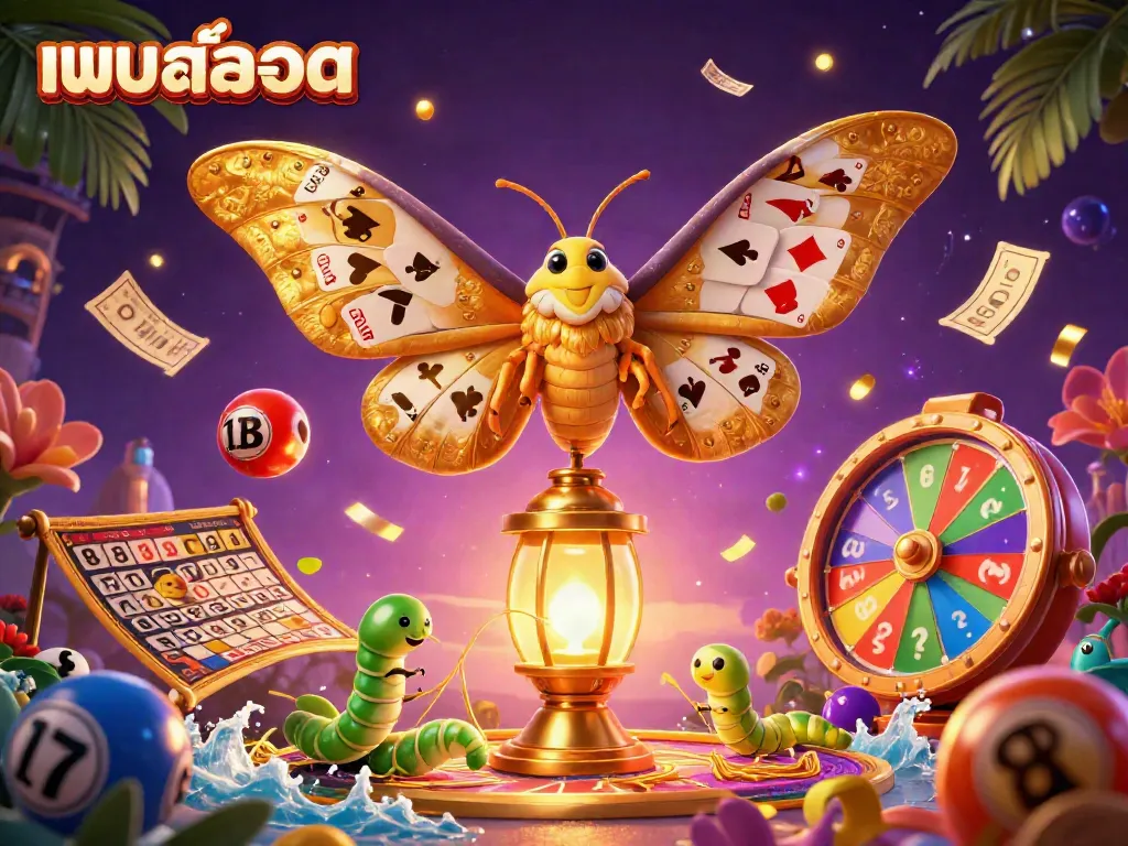 Experience the thrill of แบบสล็อต with vibrant 3D casino elements and enchanting golden designs.