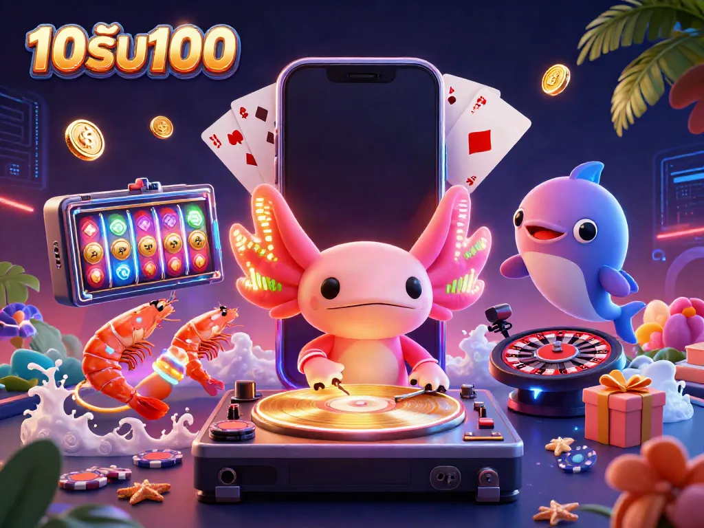 รับโบนัส 10รับ100 จากเกมคาสิโนในภาพการ์ตูน 3D สีสันสดใส