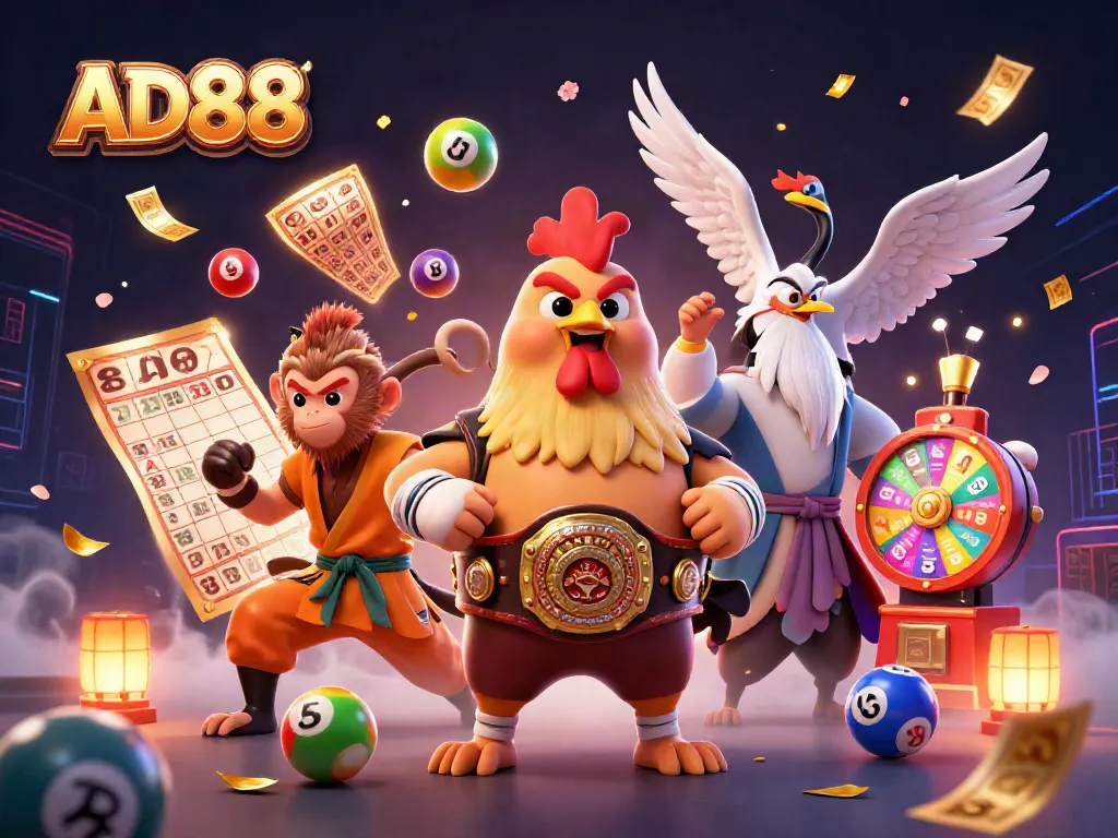 Experience thrilling moments at AD88 with dynamic lottery games and vibrant elements.