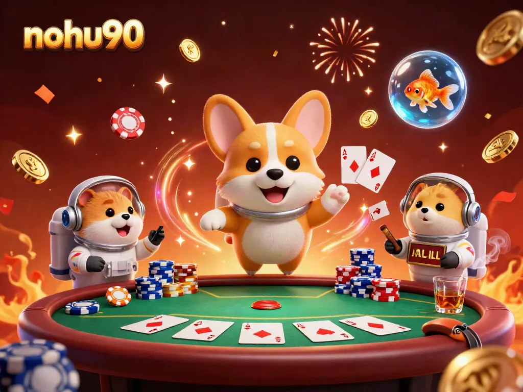 Experience thrilling play at nohu90 in a vibrant space station casino atmosphere