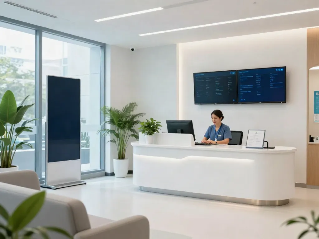 Perx peptides consulting in a modern health clinic, showcasing patient care.